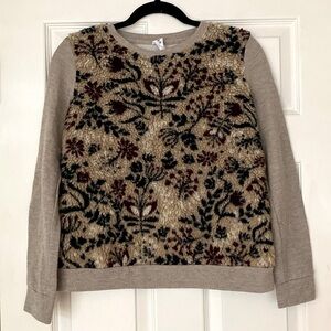 Anthropologie Amadi Sweater Front Sweatshirt